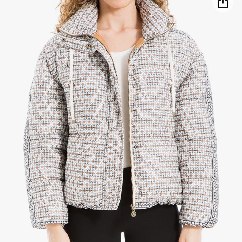 Max Studio Printed Puffer Jacket